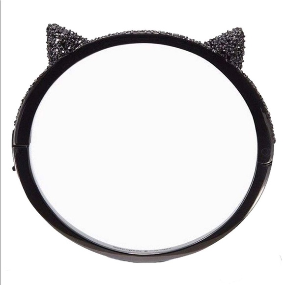 NWT KATE SPADE ♠️ JAZZ THINGS UP BLACK CAT BANGLE - Picture 4 of 8